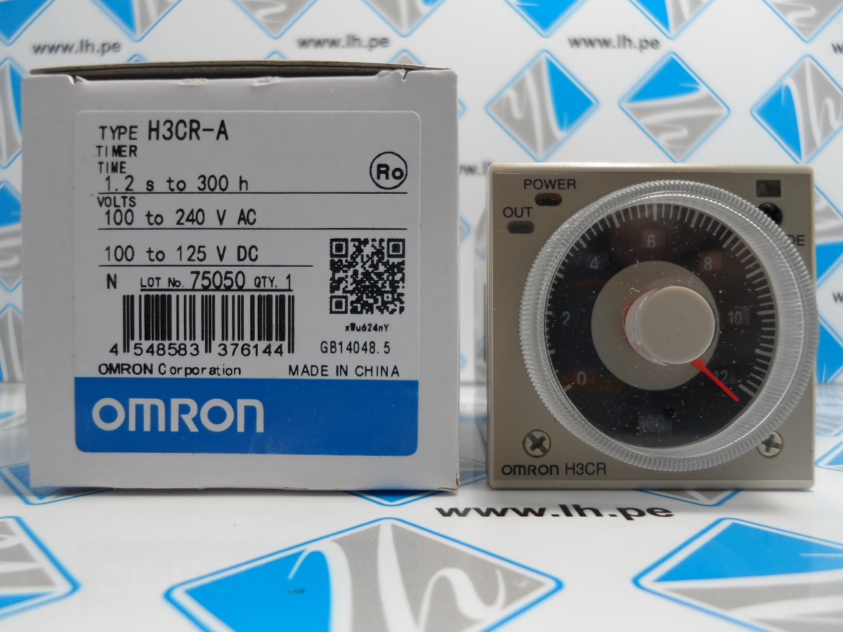 H3CR-A-AC100-240/DC100-125   Timers ANALOG SOLID STATE, H3CR-A, 100-240VAC, / DC100-125 Omron
